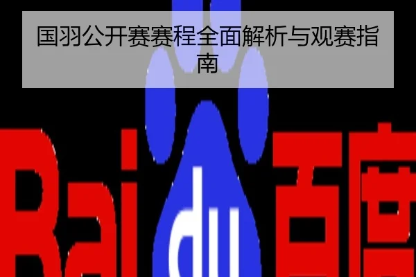 国羽公开赛赛程全面解析与观赛指南